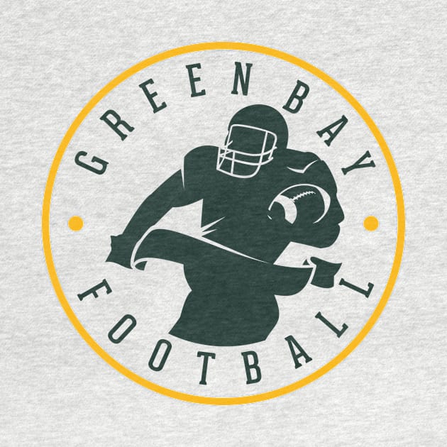 Green Bay Football Team Color by Toogoo